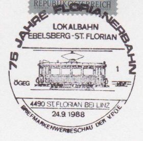 Європа Европа ^/--/^ Австрия 1988 ТРАМВАЙ EBERSBERG-ST.FLORIAN ЖЕЛЕЗНОДОРОЖНЫЙ ТРАНСПОРТ МАРШРУТ КОЛЕЯ ПК СГ ^_^^^ Австрія 1988 Трамвай EBERSBERG-ST.FLORIAN ЗАЛІЗНИЦЬКИЙ ТРАНСПОРТ МАРШРУТ КОЛЕЯ ПК ЗГ - фото фото фото