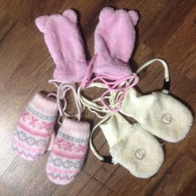 Рукавички, рукавиці Перчатки, варежки ^/--/^ Варежки C&amp;A для малышей до года ^_^^^ C&amp;A для малюків до року - фото фото фото