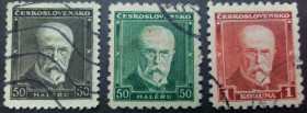 Чехословаччина Чехословакия ^/--/^ Чехословакия 1930-1937 Президент Масарик, гашеные ^_^^^ Чехословаччина 1930-1937 Президент Масарик, гашені - фото фото фото