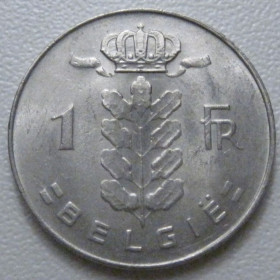Бельгія Бельгия ^/--/^ Бельгія 1 франк 1973 року Belgie 42641 ^_^^^ Бельгия 1 франк 1973 года Belgie 42641 - фото фото фото