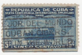 Північна Америка Северная Америка ^/--/^ Куба   1928  г. № 61 гашеная ^_^^^ Куба 1928 р. No 61 гашена - фото фото фото