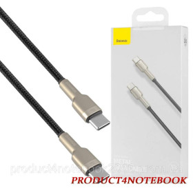 Кабелі Кабели ^/--/^ Кабель Baseus Cafule Series Metal Data Cable Type-C to Type-C 100 /--/ W 2 /--/ m Black (CATJK-D /--/ 01) ^_^^^ Baseus Cafule Series Metal Data Cable Type-C to Type-C 100 /--/ W 2 /--/ m Black (CATJK-D /--/ 01) - фото фото фото