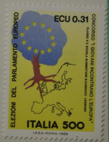 Інше Другое ^/--/^ Италия Европарламент 1989 MNH ^_^^^ Італія Європарламент 1989 MNH - фото фото фото