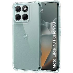 Чохли, бампера Чехлы, бампера ^/--/^ Чохол Fiji Proof для Motorola Edge 70 Fusion прозорий бампер з посиленими бортами Transparent - фото фото фото