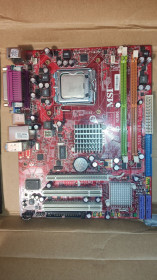 Материнські плати Материнские платы ^/--/^ Материнська плата MSI на 775 сокеті + процесор 2 /--/ ядра ^_^^^ Материнская плата MSI на 775 сокете + процессор 2 /--/ ядра - фото фото фото