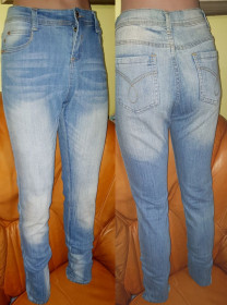 Жіночі Женские ^/--/^ голубі джинси Denim&amp;Co скінні р /--/ 12-40 ^_^^^ голубые джинсы Denim&amp;Co конные р /--/ 12-40 - фото фото фото