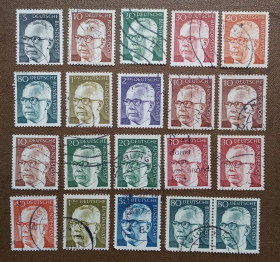 НДР, ФРН ГДР, ФРГ ^/--/^ Германия 1970 г - Густав Хайнеман ^_^^^ Німеччина 1970 — Густав Хайнеман - фото фото фото
