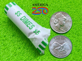 Обігові Обиходные ^/--/^ 2026 США 10 центов P, D UNC ^_^^^ 1999 Болгарія 20 стотинок - фото фото фото
