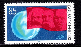 НДР, ФРН ГДР, ФРГ ^/--/^ Германия  ГДР / DDR 1983 г MNH - личности - 100-летие со дня смерти Карла Маркса - 4 марки / 2 /--/ а скана ^_^^^ Німеччина НДР / DDR 1983 р MNH - особистості - 100-річчя з дня смерті Карла Маркса - 4 марки / 2 /--/ а скана - фото фото фото