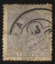 Іспанія Испания ^/--/^ Испания 1879 /--/ г. № 19 гашеная ^_^^^ Іспанія 1879 р. No 19 гашена - фото фото фото