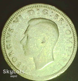 Георг VI (-) Георг VI (-) ^/--/^ Велика Британія 6 пенсів, 1938 срібло [4.16] ^_^^^ Великобритания 6 пенсов, 1938 серебро [4.16] - фото фото фото