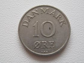 Данія Дания ^/--/^ Дания 10 эре 1954 года 21663 ^_^^^ Данія 10 ери 1954 року 21663 - фото фото фото
