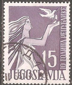 Інші країни Другие страны ^/--/^ Югославия 1955 Sc.434 гаш. ^_^^^ Югославія 1955 Sc.434 гаш. - фото фото фото