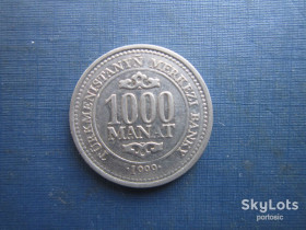 Туркменістан Туркменистан ^/--/^ Монета 1000 манат Туркменістан 1999 ^_^^^ Монета 1000 манат Туркменистан 1999 - фото фото фото