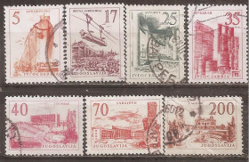 Інші країни Другие страны ^/--/^ Югославия 1958 Подборка 7 гашеных марок Sc.512,515,516,518,519,521,523 ^_^^^ Югославія 1958 Добірка 7 гашених марок Sc.512,515,516,518,519,521,523 - фото фото фото