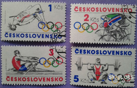 Чехословаччина Чехословакия ^/--/^ Чехословакия 1984 спорт Олимпиада Лос-Анджелес США Mi 2782-2785 ^_^^^ Чехословаччина 1984 спорт Олімпіада Лос-Анджелес США Mi 2782-2785 - фото фото фото