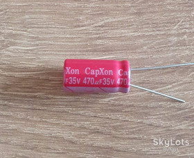 Конденсатори Конденсаторы ^/--/^ 470 /--/ мкФ  35 /--/ В.  CapXon 105°C. Низькоімпедансний ^_^^^ 470 /--/ мкФ 35 /--/ В. CapXon 105°C. Низкоимпедансный - фото фото фото