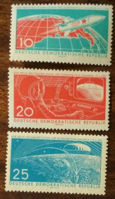 НДР, ФРН ГДР, ФРГ ^/--/^ ГДР Пилотируемые космические путешествия 1961 ^_^^^ НДР Пілотовані космічні подорожі 1961 - фото фото фото