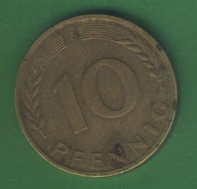 НДР, ФРН ГДР, ФРГ ^/--/^ ФРГ 10  пфеннигов 1966 г. F ^_^^^ ФРН 10 пфенігів 1966 F - фото фото фото