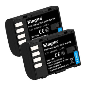 Акумулятори Аккумуляторы ^/--/^ 2-Pack KingMa Panasonic DMW-BLF /--/ 19 /--/ E комплект из 2 аккумуляторов ^_^^^ 2 /--/ Pack KingMa Panasonic DMW-BLF /--/ 19 /--/ E комплект з 2 акумуляторів - фото фото фото