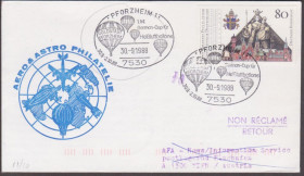 Європа Европа ^/--/^ Германия 1988 1-й КУБОК ВОЗДУХОПЛАВАНИЕ ШАР БАЛЛОН АВИАЦИЯ САМОЛЁТ СПУТНИК РАКЕТА МК СГ &amp;quot;каше&amp;quot; ^_^^^ Німеччина 1988 1-й КУБОК ПОРУХОПЛАВАННЯ ШАР БАЛЛОН АВІАЦІЯ САМОЛЕТ СПУТНИК РАКЕТУ МК СГ &amp;quot;каше &amp;quot; - фото фото фото