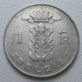 Бельгія Бельгия ^/--/^ Бельгія 1 франк 1970 року Belgie 42612 ^_^^^ Бельгия 1 франк 1970 года Belgie 42612 - фото фото фото