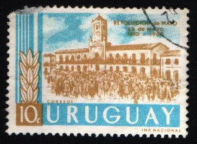 Південна Америка Южная Америка ^/--/^ Уругвай  (1960) 150-летие майской революции в Аргентине ^_^^^ Уругвай (1960) 150-річчя травневої революції в Аргентині - фото фото фото