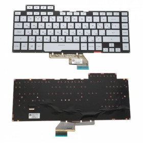 Клавіатури Клавиатуры ^/--/^ Клавиатура для ноутбука ASUS (GU /--/ 502 series) rus, silver, без фрейма, подсветка клавиш ^_^^^ Клавіатура для ноутбука ASUS (GU /--/ 502 series) rus, silver, без фрейму, підсвічування клавіш - фото фото фото