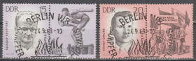 НДР, ФРН ГДР, ФРГ ^/--/^ Германия Німеччина ГДР 1963 личности купоны ^_^^^ Германия ГДР 1963 личности купоны - фото фото фото