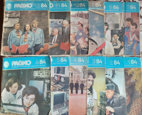 Видання - р. Издания - гг. ^/--/^ Повний комплект журналів Радіо 1984 р  (російською мовою) ^_^^^ Полный комплект журналов Радио 1984 г. (на русском языке) - фото фото фото