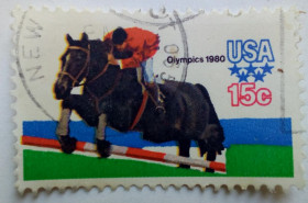 Північна Америка Северная Америка ^/--/^ США 1979 Олимпийские игры, Москва, лошадь, гашеная ^_^^^ США 1979 Олімпійські ігри, Москва, кінь, гашена - фото фото фото