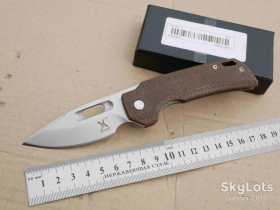 Ножі, мультітули Ножи, мультитулы ^/--/^ HUAAO Overlord, D /--/ 2 Satin, Micarta Brown, підшипник, Tactical, Flipper, EDC, outdoor, Liner Lock ^_^^^ HUAAO Overlord, D /--/ 2 Satin, Micarta Brown, подшипник, Tactical, Flipper, EDC, outdoor, Liner Lock - фото фото фото