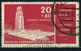 НДР, ФРН ГДР, ФРГ ^/--/^ ГДР.  Мемореал в Бухенвальде  (серия) 1956 г. ^_^^^ НДР. Пам'ятник (серія) 1956 - фото фото фото