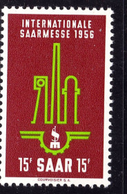 Інше Другое ^/--/^ СААР / SAAR  1956 г MNH - ярмарка ^_^^^ СААР / SAAR 1956 MNH - ярмарок - фото фото фото