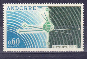Освоєння космосу Освоение космоса ^/--/^ Космос   . Андорра 1966 г MNH - ^_^^^ Андорра 1966 MNH - фото фото фото
