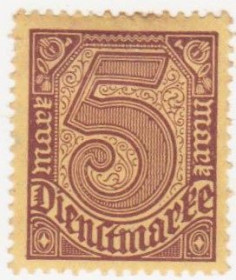 Веймарська республіка Веймарская республика ^/--/^ Германия 1920 г.№  33 а * ^_^^^ Німеччина 1920 р. No 33 а* - фото фото фото