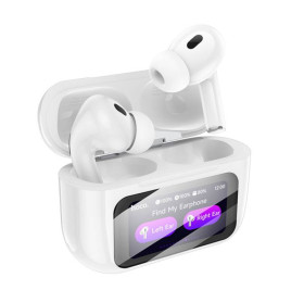 Навушники, гарнітури Наушники, гарнитуры ^/--/^ Навушники Bluetooth бездротові Hoco EW /--/ 72 ANC з мікрофоном та сенсорним LED-дисплеєм White ^_^^^ Наушники Bluetooth беспроводные Hoco EW /--/ 72 ANC с микрофоном и сенсорным LED-дисплеем White - фото фото фото