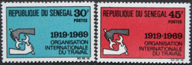Інше Другое ^/--/^ Сенегал  50 лет МОТ Международная организация труда 1969 ^_^^^ Сенегал 50 років Міжнародна організація праці 1969 - фото фото фото