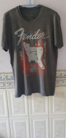 Футболки, майки Футболки, майки ^/--/^ Футболка &amp;quot;Fender&amp;quot;   (100% cotton, XL, USA) б/у ^_^^^ Футболка &amp;quot; Fender&amp;quot; (100% cotton, XL, USA) б/у - фото фото фото