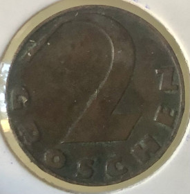 Австрія Австрия ^/--/^ Австрія. 2 грошен 1928 р. ^_^^^ Австрия. 2 грошен 1928 г. - фото фото фото