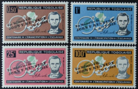Інше Другое ^/--/^ Того Линкольн Отмена Рабства Надпечатка Джон Кеннеди 1964 ^_^^^ Того Лінкольн Скасування Рабства Надпечатка Джон Кеннеді 1964 - фото фото фото