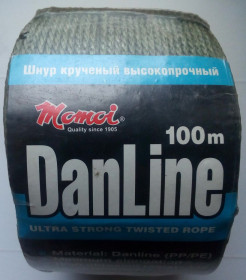 Ліски, шнури, повідці Лески, шнуры, поводки ^/--/^ Шнур крученый высокопрочный Momoi DanLine  (Japan) 110 кг, 100 метров  (новый) ^_^^^ Шнур кручений високоміцний Momoi DanLine (Japan) 110 кг, 100 метрів (новий) - фото фото фото