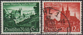 Третій Рейх (-) Третий Рейх (-) ^/--/^ 1940 - Рейх - Ейпен і Малмеді Mi.748-49 _7.50 € ^_^^^ 1940 - Рейх - Эйпен и Малмеди Mi.748-49 _7.50 € - фото фото фото