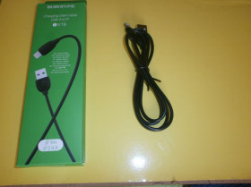 Кабелі Кабели ^/--/^ Кабель USB - Lightning BOROFONE BX /--/ 19 Benefit 1 /--/ m 2.4 /--/ A Чорний для iPhone | Нови ^_^^^ Кабель USB - Lightning BOROFONE BX /--/ 19 Benefit 1 /--/ m 2.4 /--/ A Черный для iPhone | Новы - фото фото фото