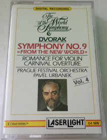 Касети Кассеты ^/--/^ DVORAK / Prague Festival Orchestra – The World Of The Symphony, Vol. 4: Symphony No. 9.  Cassette US ^_^^^ DVORAK / Prague Festival Orchestra – The World Of The Symphony, Vol. 4: Symphony No. Cassette US - фото фото фото