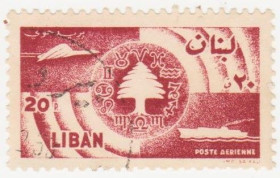 Ліван Ливан ^/--/^ Ливан  1957 г.№  615 гашеная ^_^^^ Ліван 1957 р. No 615 гашена - фото фото фото