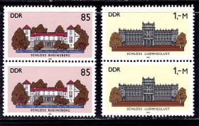 НДР, ФРН ГДР, ФРГ ^/--/^ ГДР / DDR   1986 г MNH - архитектура - пары ^_^^^ DDR 1986 MNH - архітектура - пари - фото фото фото