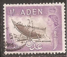 Інші країни Другие страны ^/--/^ Аден (Брит.колония) 1953 Sc.55 гаш. ^_^^^ Аден (Бріт.колонія) 1953 Sc.55 гаш. - фото фото фото