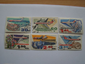 Чехословаччина Чехословакия ^/--/^ ЧССР, Михель 2009,том I, 2166-2171, 50 лет Чехословацким авиалиниям. ^_^^^ ЧССР, Міхель 2009,том I, 2166-2171, 50 років Чехословацьким авіалініям. - фото фото фото