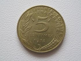 Франція Франция ^/--/^ Франция 5 сантимов 1978 года 21775 ^_^^^ Франція 5 сантимів 1978 21775 - фото фото фото